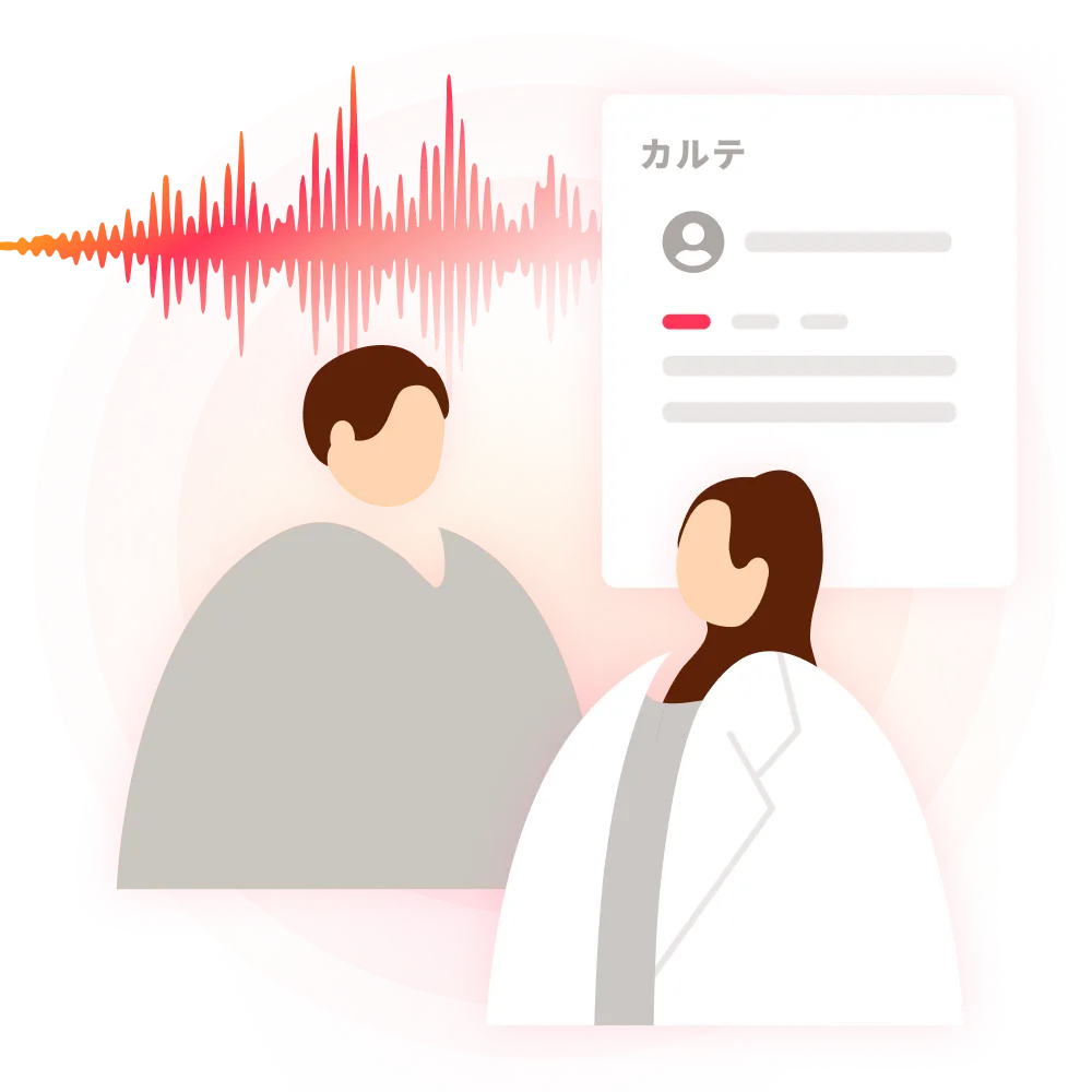 会話内容をAIが自動で要約するイメージ