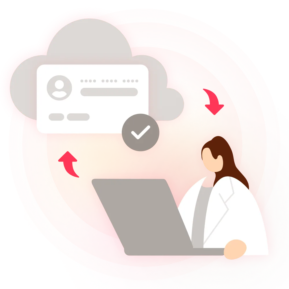 オンライン資格確認をスマートに運用するイメージ