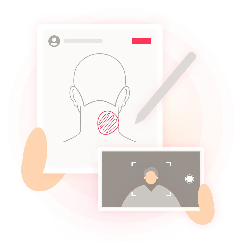 手書き所見もカルテに反映するイメージ