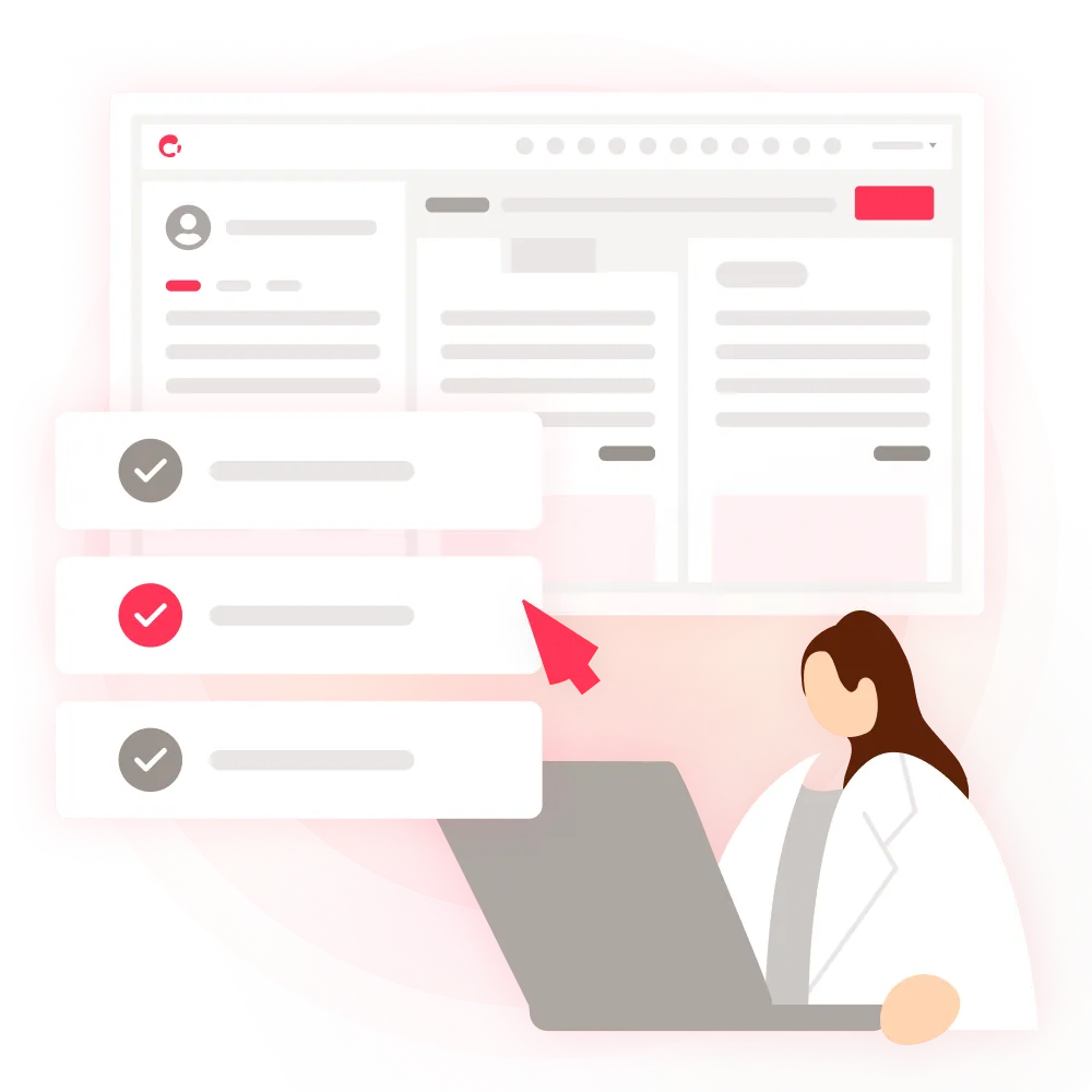 正確かつスムーズなカルテ作成のイメージ