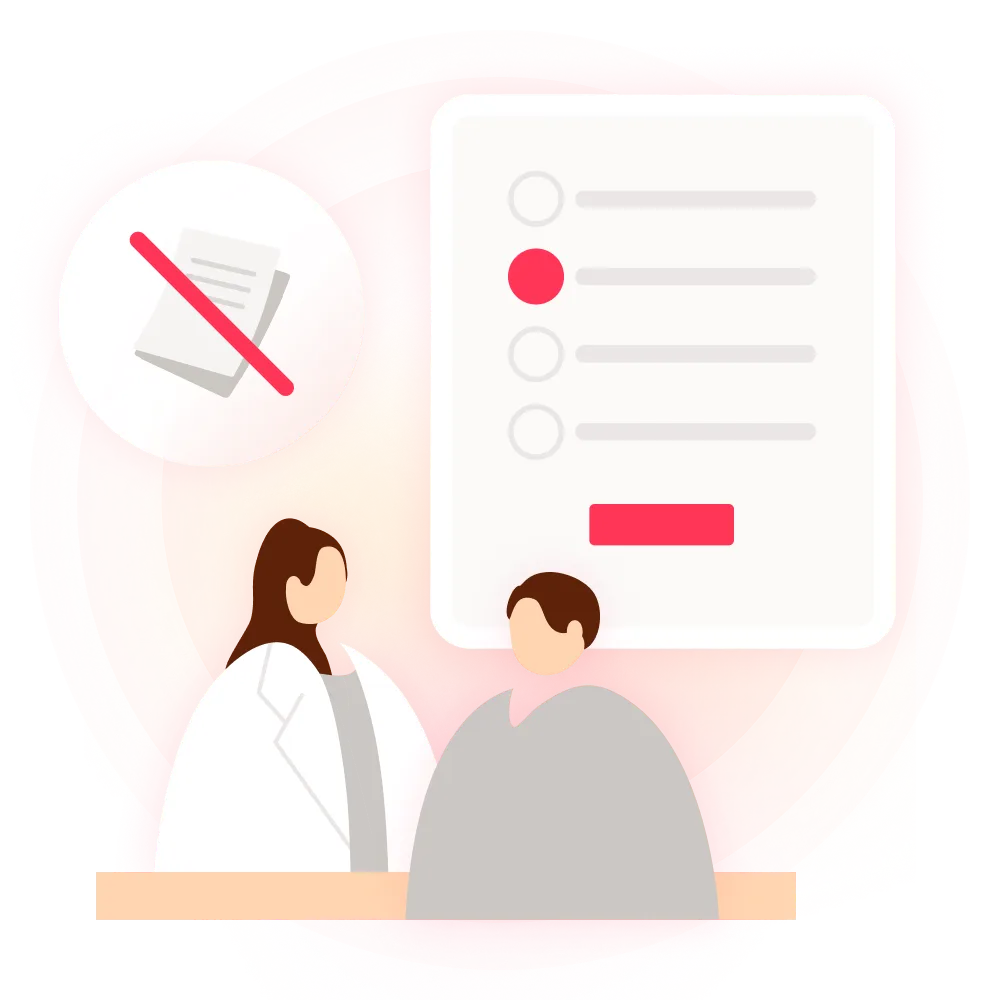 当日の受診対応もスムーズになるイメージ