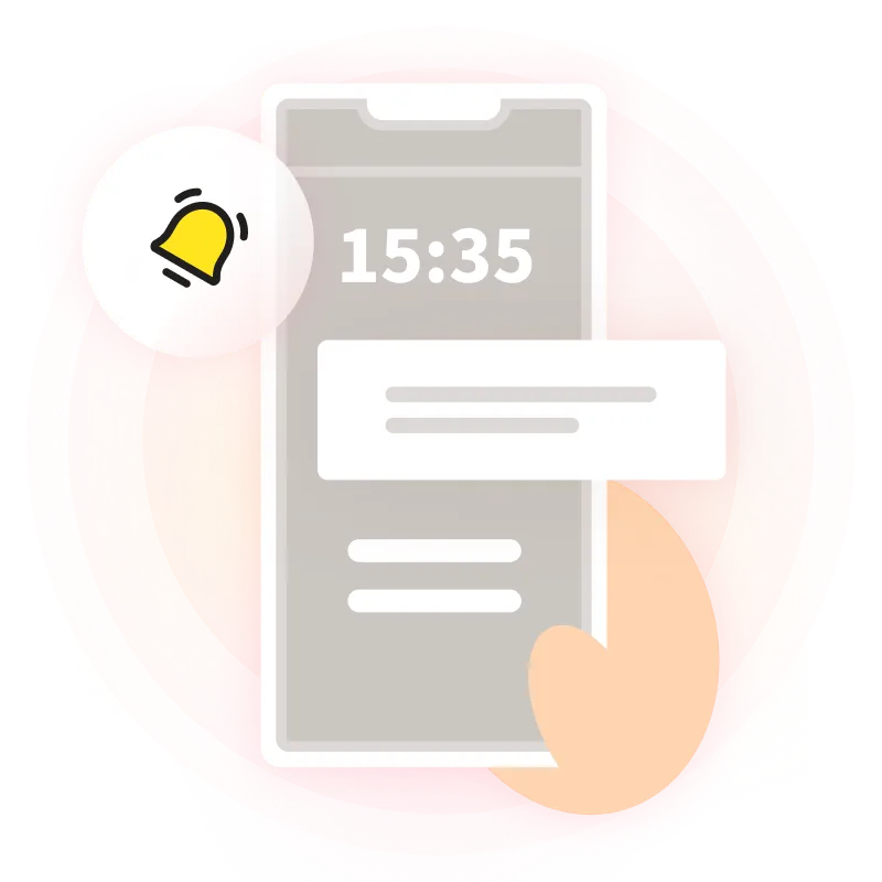 プッシュ通知でリマインド 予約忘れを未然に防止